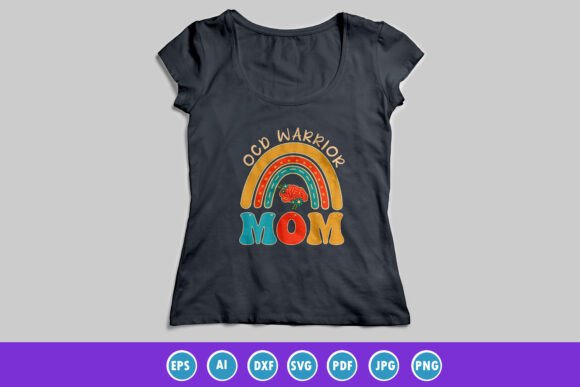 Download OCD Warrior Mother's Day Groovy Shirt - Premium Bundle