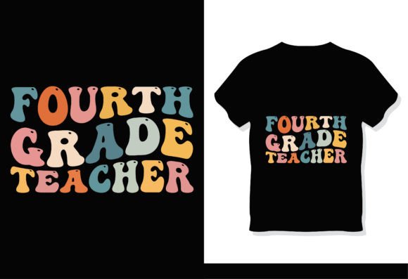 Download Fourth Grade Teacher Retro Groovy Shirt - Premium Resources