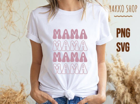 Download Mama Retro Sublimation Groovy Shirt PNG - Premium Resources