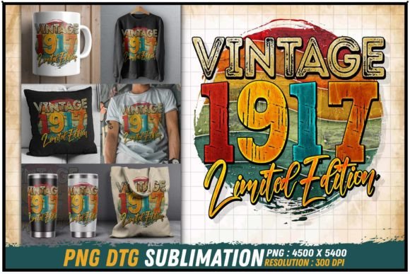 Download Vintage 1917 Limited Edition Retro Round - 1917 Collection