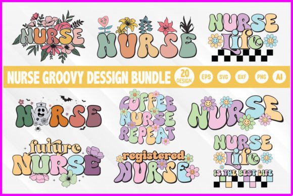 Download Nurse Sublimation Groovy Shirt Bundle - Premium Resources